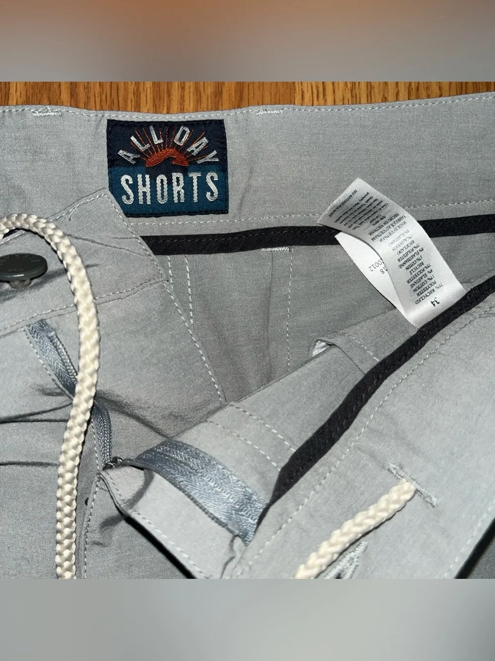 Faherty Men's Slate Gray Hybrid Shorts